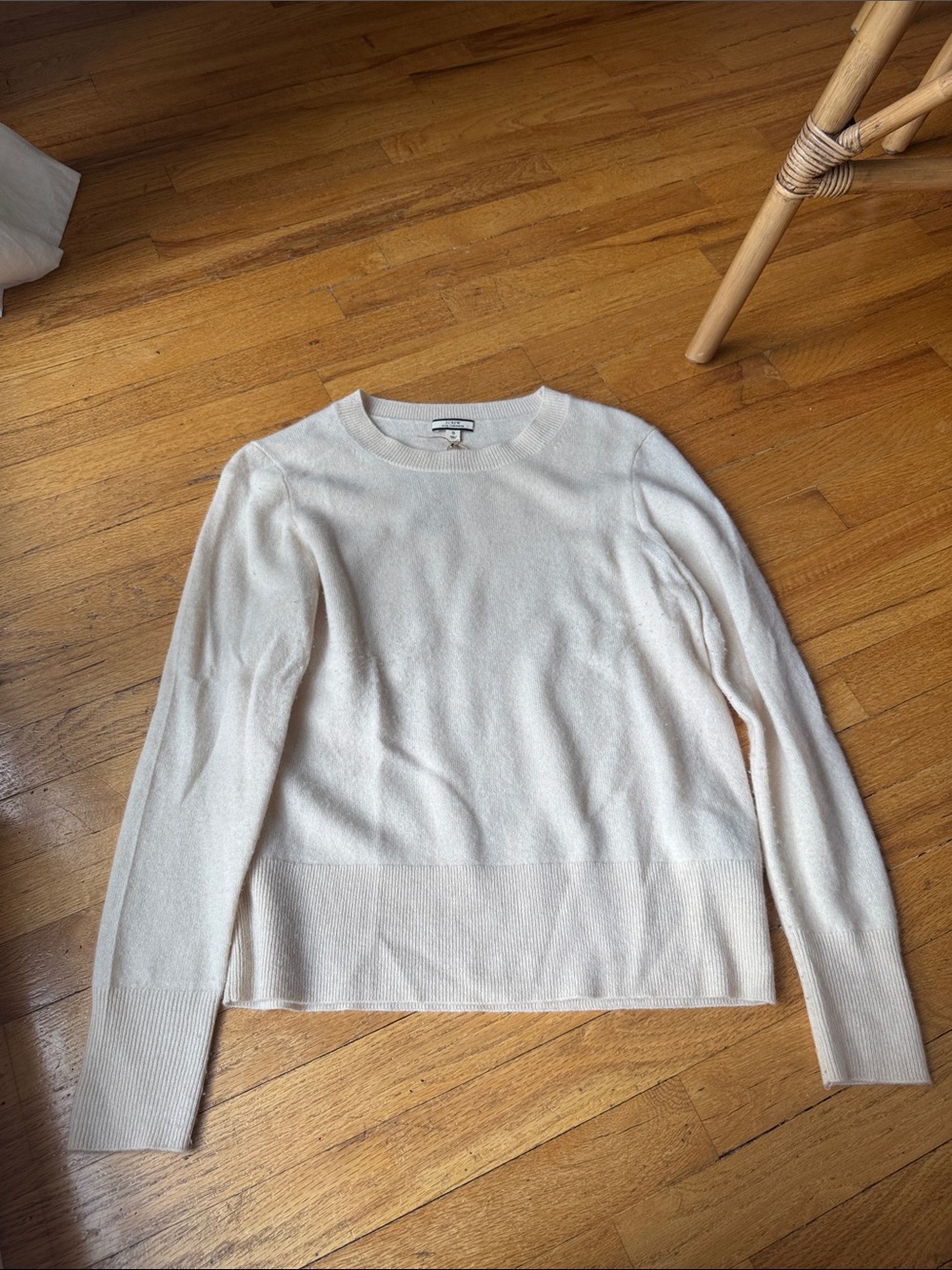 J. Crew Cream Crewneck Sweater